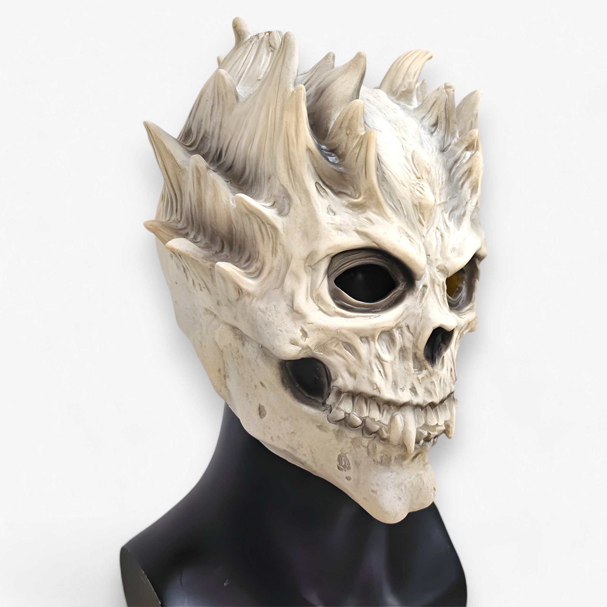 Gruselige Schädelmaske - Realistische Kopfmaske für Halloween