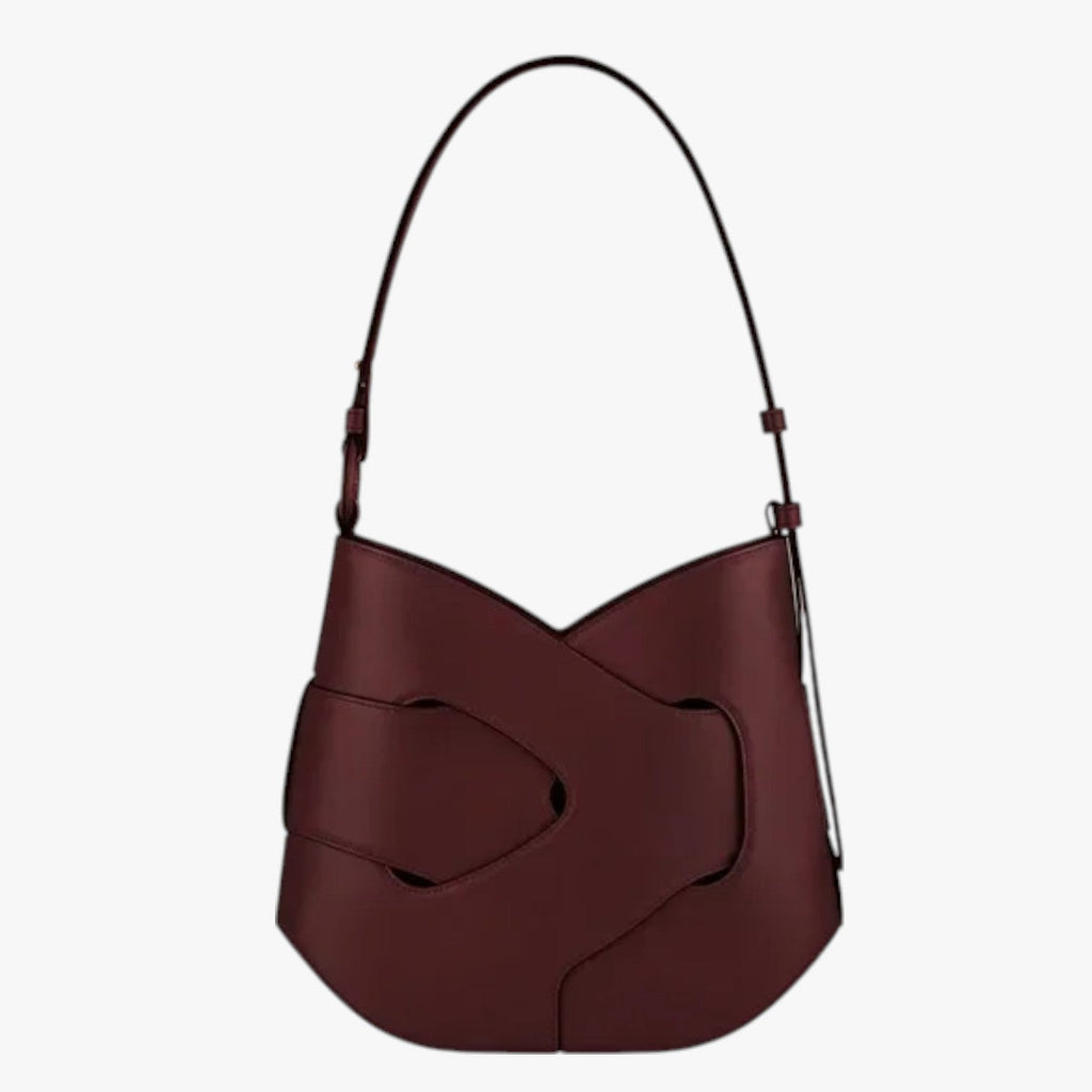 Skye | Leder-Schultertasche mit Flechtdetail