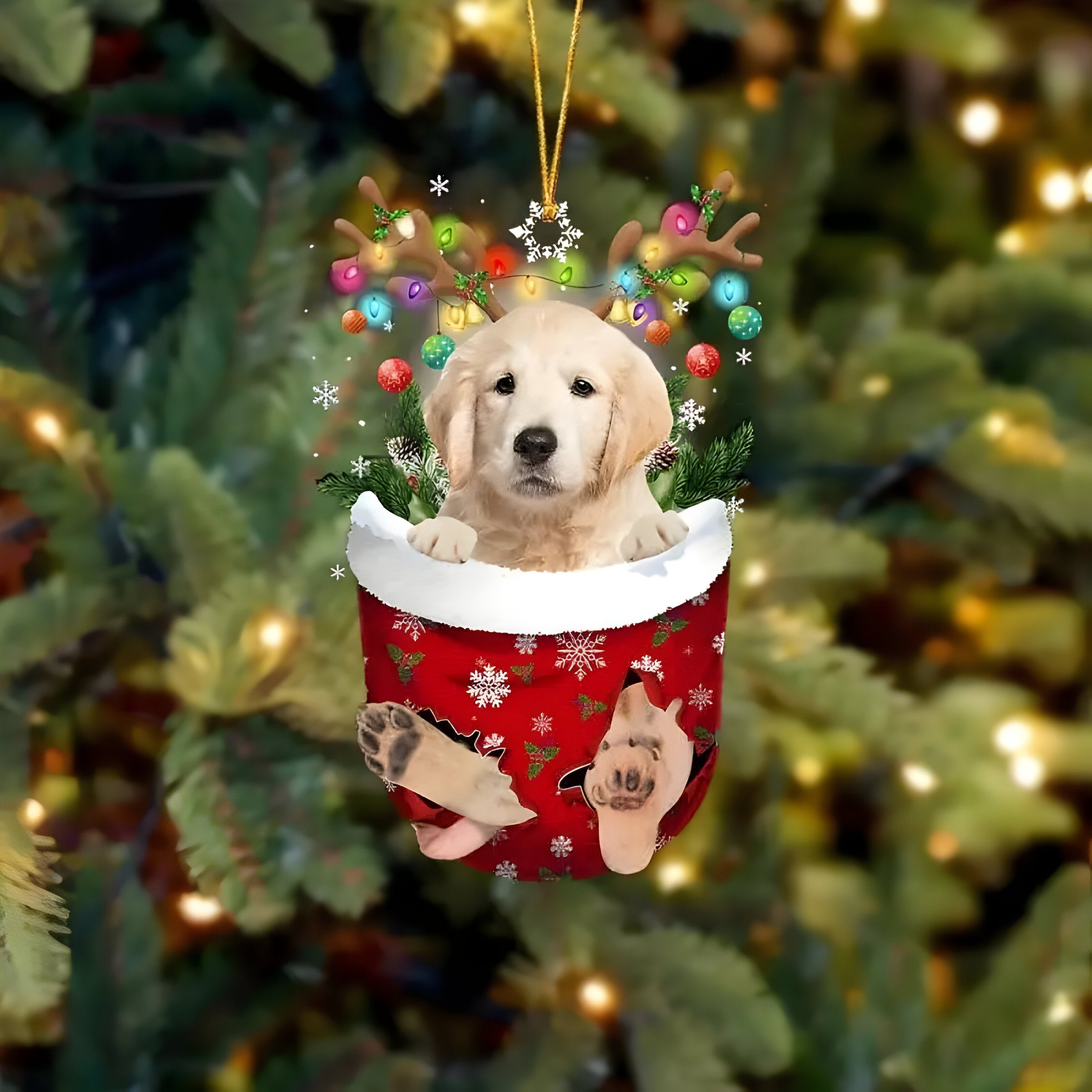 Hübsche Welpen-Dekoration | Weihnachtsbaum-Anhänger Welpe - Festlicher Charme und Geschenk für Hundeliebhaber