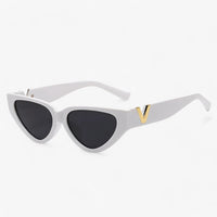 Samara | Luxus Glamour Katzenaugen Sonnenbrille für Damen - UV400-Schutz