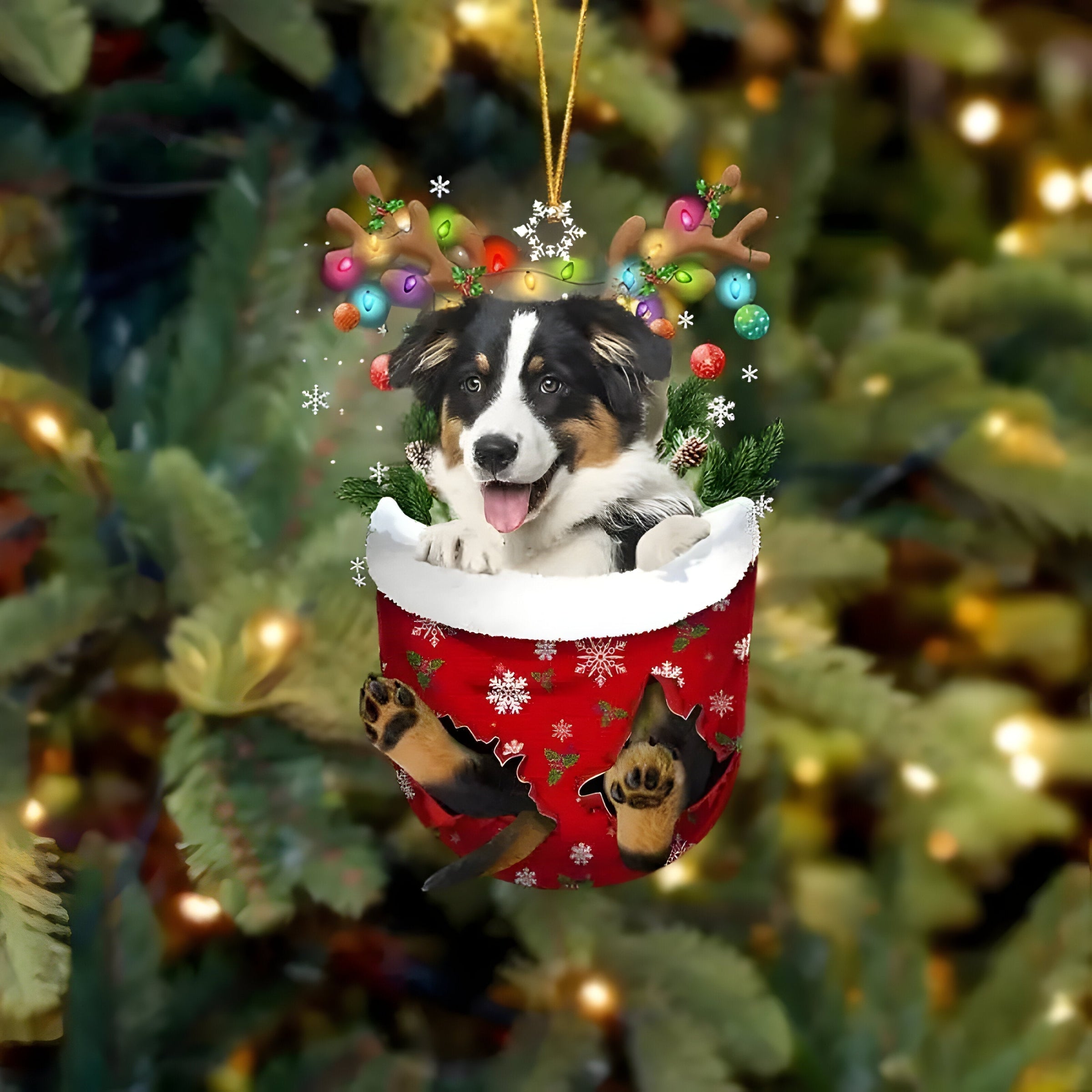 Hübsche Welpen-Dekoration | Weihnachtsbaum-Anhänger Welpe - Festlicher Charme und Geschenk für Hundeliebhaber