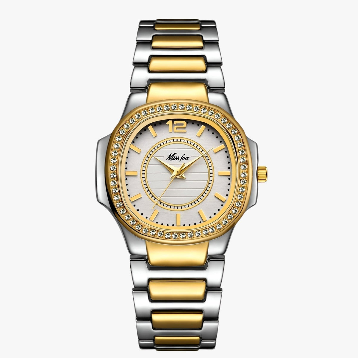 Gwen | Elegante wasserdichte Uhr mit Diamanten