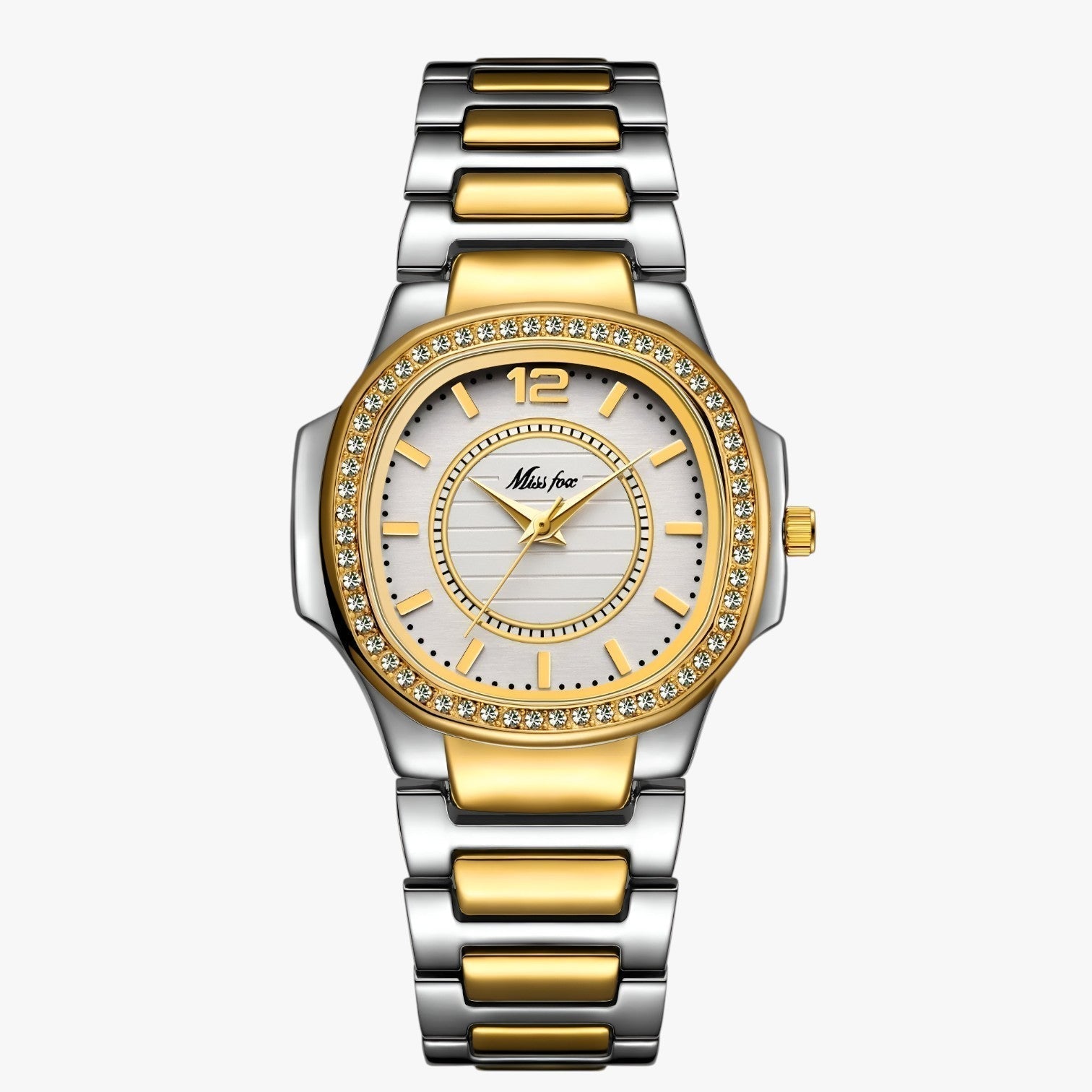 Gwen | Elegante wasserdichte Uhr mit Diamanten