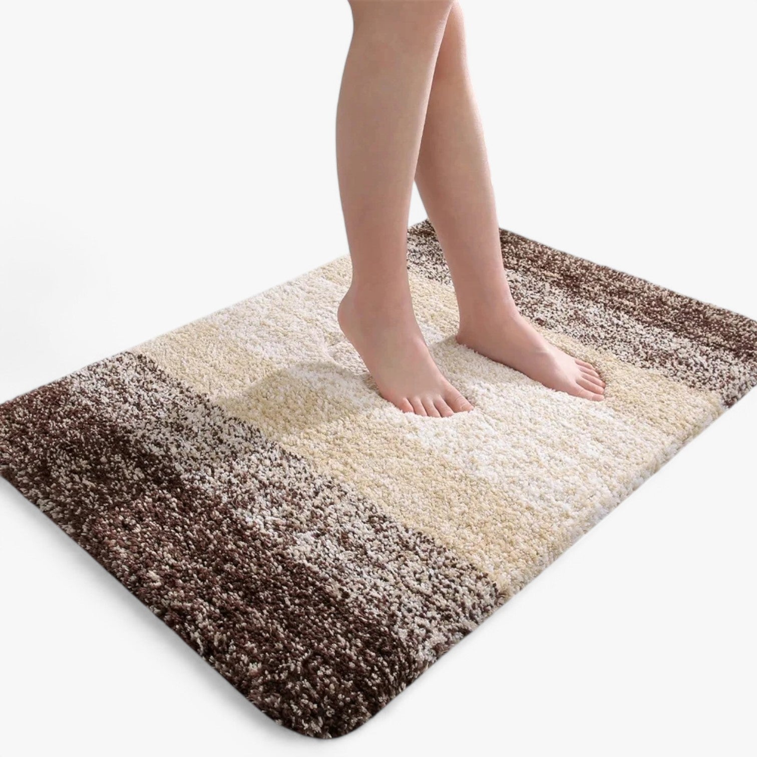 Heidi Trockene Füße in Sekundenschnelle – Super absorbierende rutschfeste Badmatte