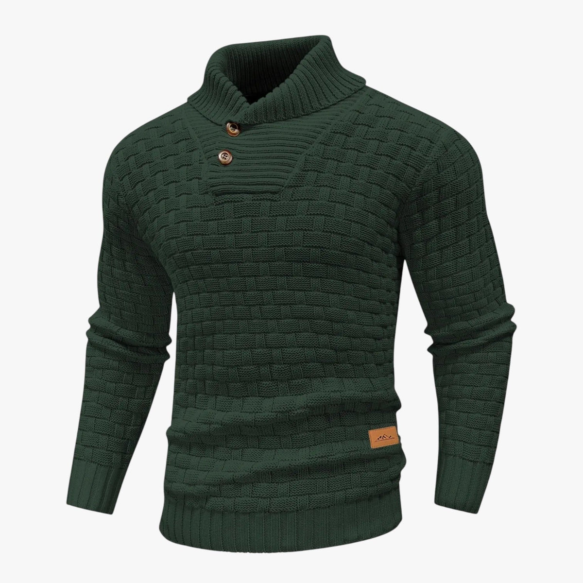 Nathan | Weicher dicker Strickpullover für Herren mit rundem Ausschnitt, kuschelig und wintertauglich