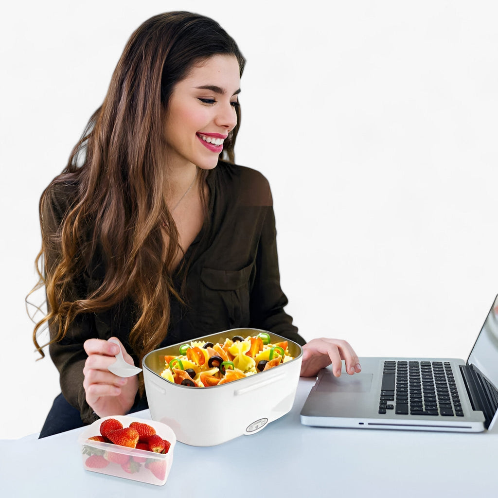 FreshHeat | Elektrische Lunchbox - Tragbarer Lebensmittelwärmer für Büro und Schule