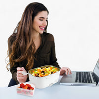 FreshHeat | Elektrische Lunchbox - Tragbarer Lebensmittelwärmer für Büro und Schule
