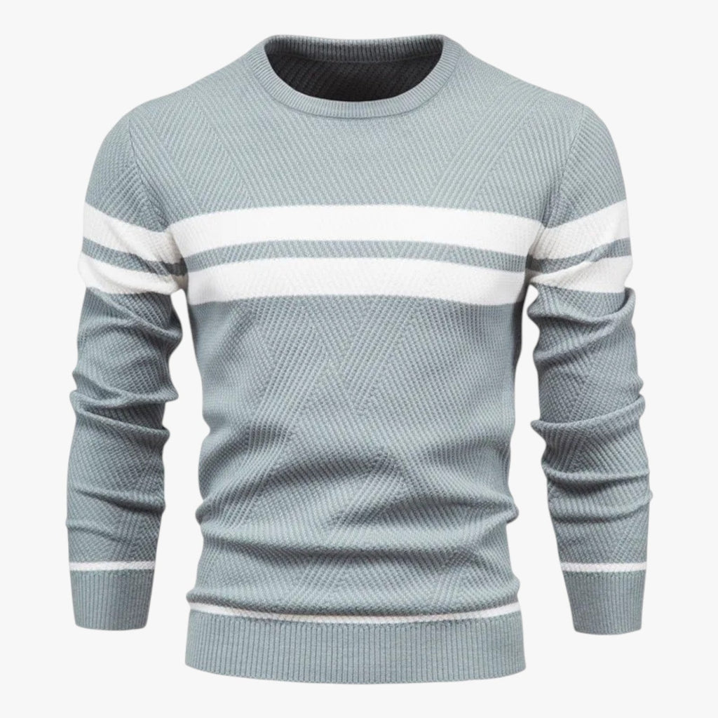 Adam | Eleganter Männer-Sommerpulli mit warmem, schlankem Schnitt und floraler Stil