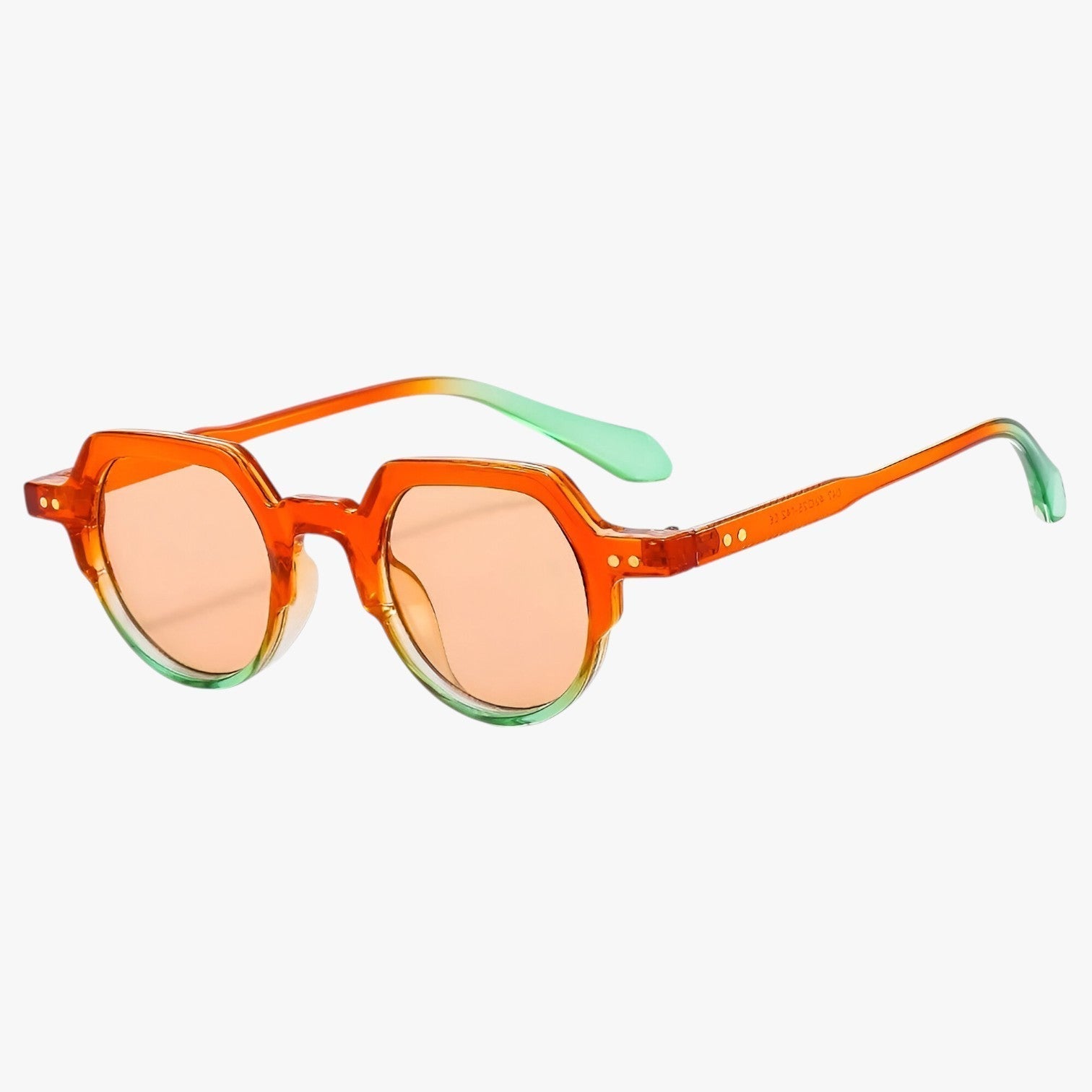 Eden | Sonnenbrille Punk UV400 Unregelmäßiges Retro-Design mit Ozeanischen Gläsern