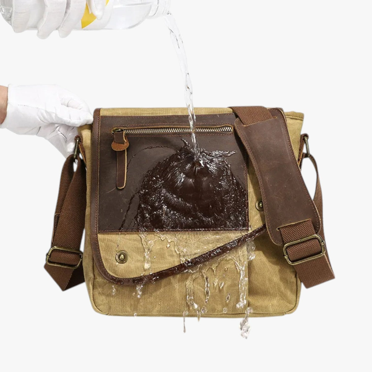 Alex | Vintage RFID-geschützte und wasserdichte Schultertasche