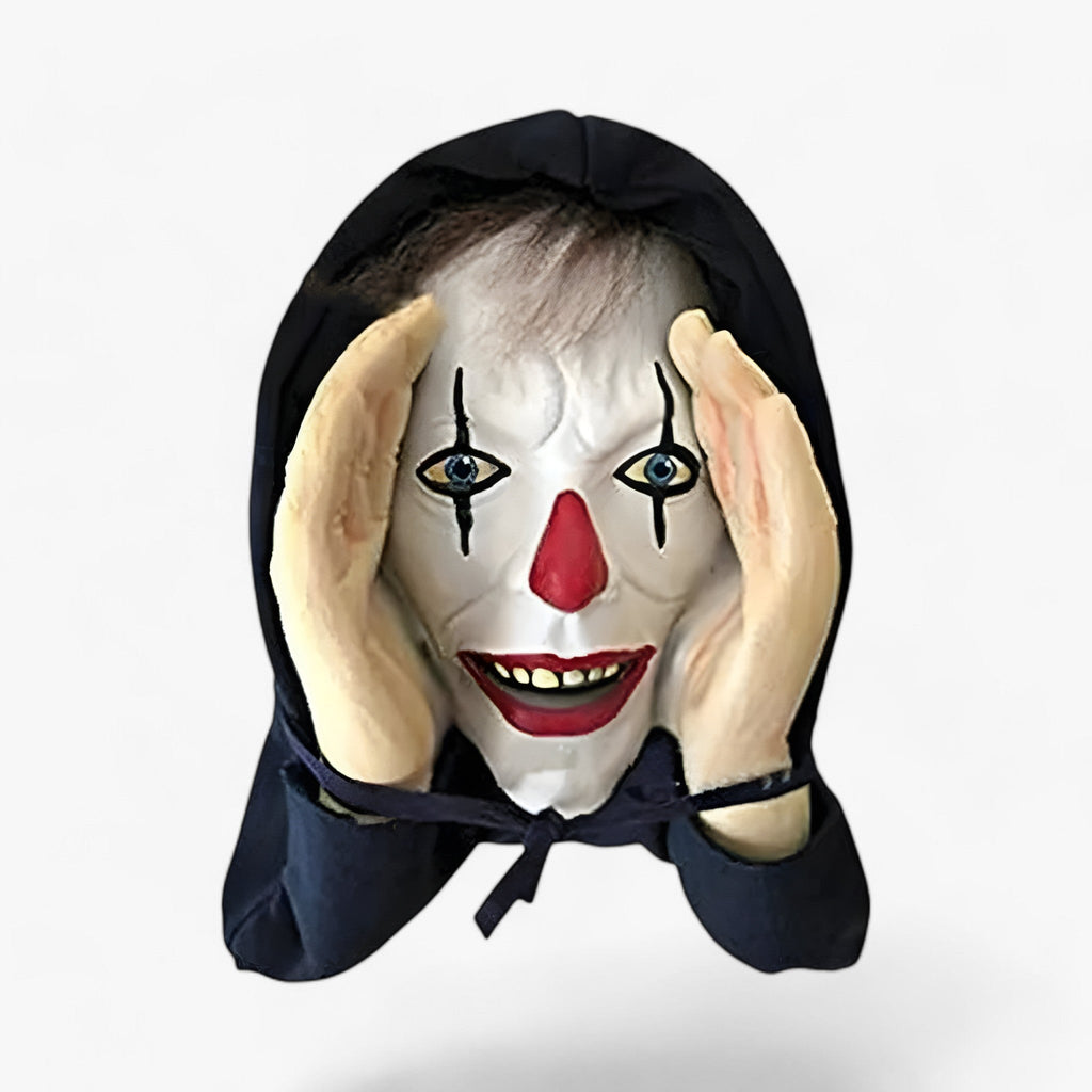 Hängende Clownmaske - Gruselige Halloween-Dekoration
