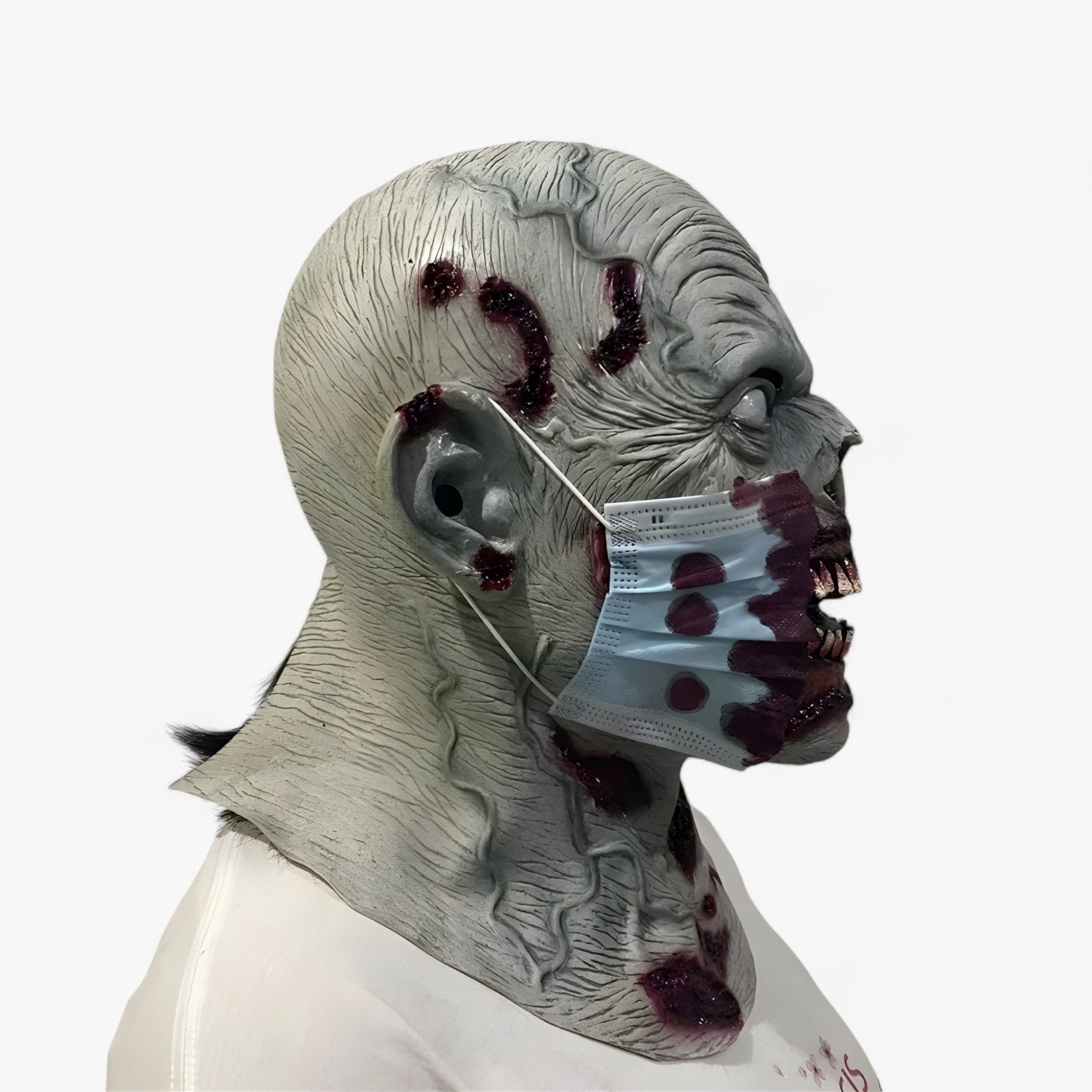 Masque de Zombie en Gaze - Accessoire Effrayant pour Cosplay d'Halloween