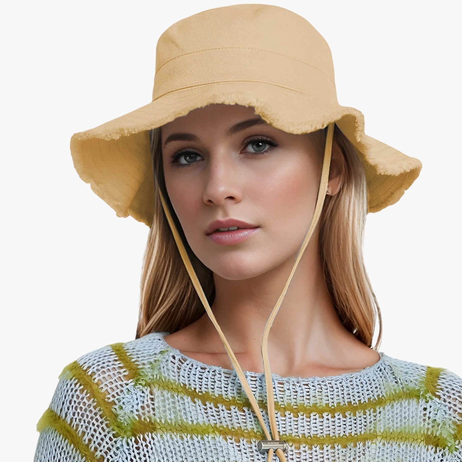 Nadine | Damen Denim Hut - Sonnenschutz, Verstellbar und Perfekt für Draußen