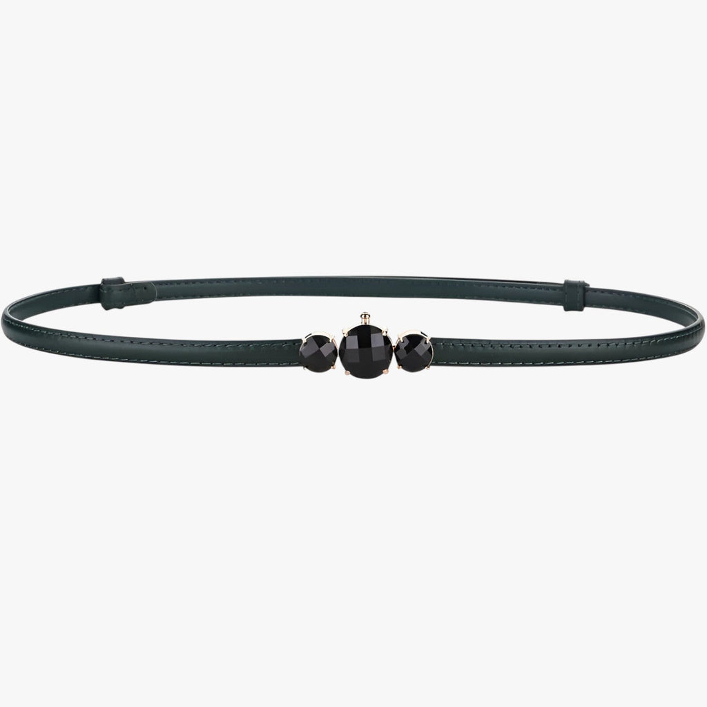 Caesy | Schmale Taille aus echtem Leder - Verstellbare Eleganz