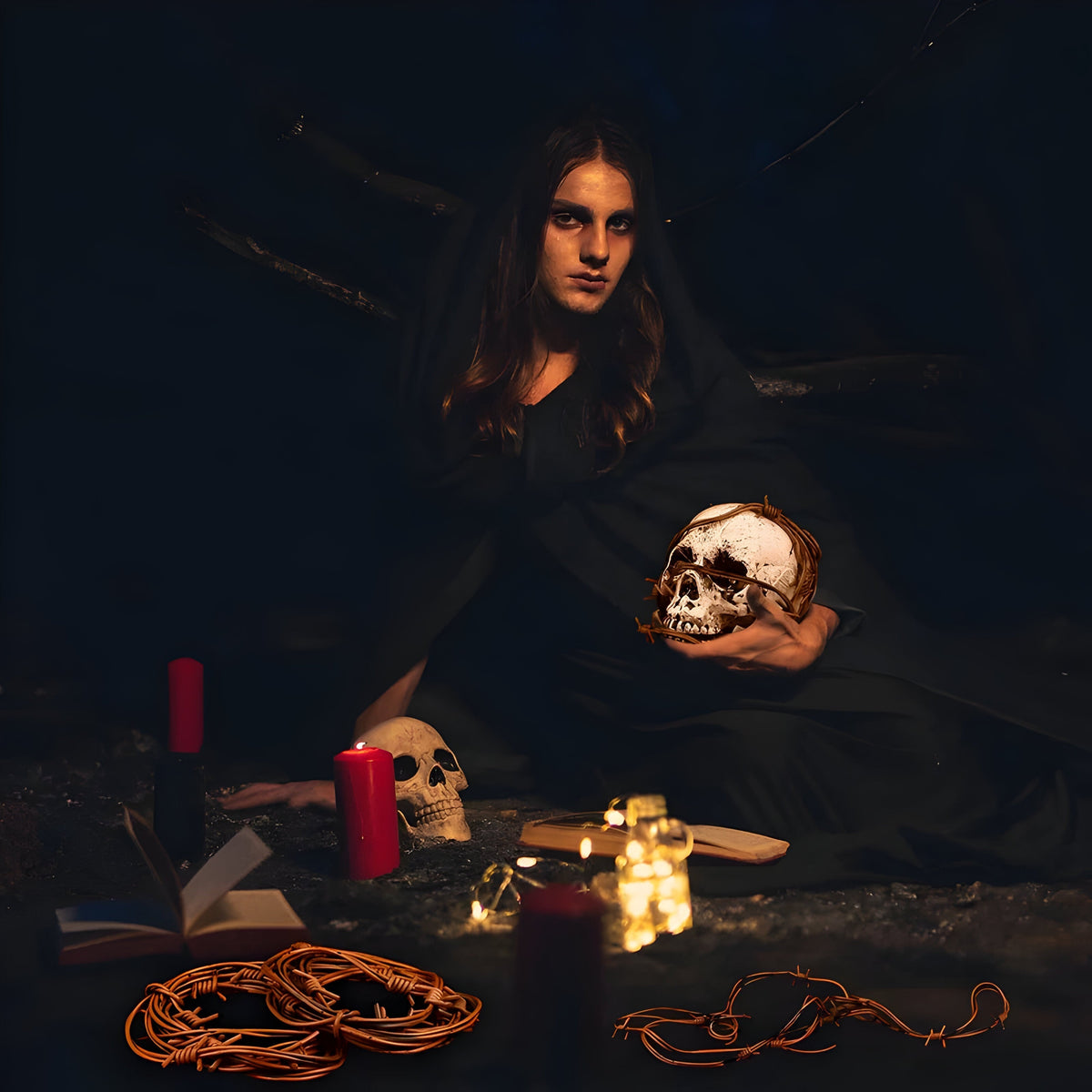 Rostige Stacheldraht-Dekoration - Western-Ambiente für Halloween