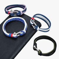 Tristan | Survival Paracord Armband mit Marinehaken