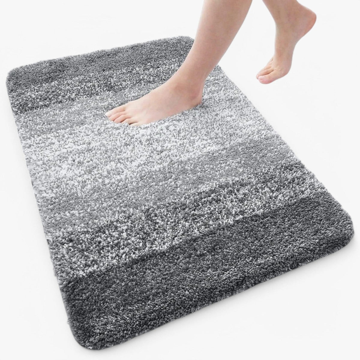 Heidi Trockene Füße in Sekundenschnelle – Super absorbierende rutschfeste Badmatte