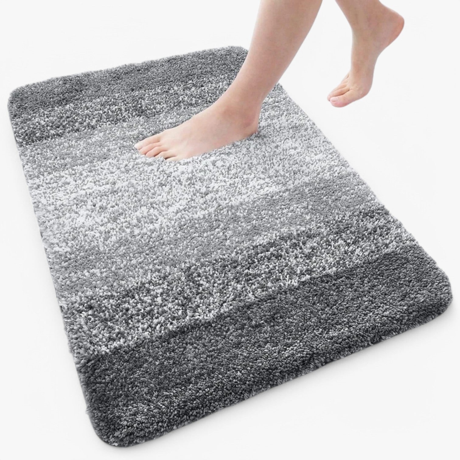 Heidi Trockene Füße in Sekundenschnelle – Super absorbierende rutschfeste Badmatte
