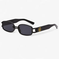 Dante | Lille rechteckige Sonnenbrille im Vintage-Punk-Stil