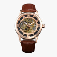 Robert | Elegante wasserdichtes Armbanduhr aus Leder