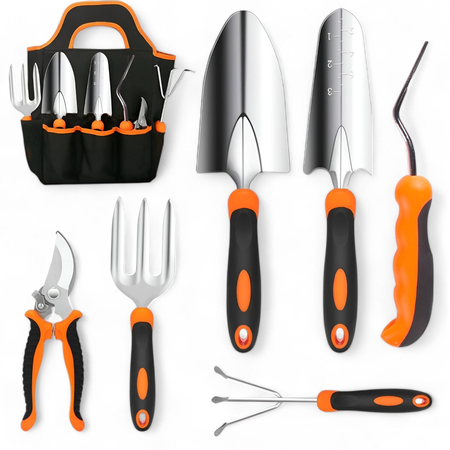 Schweres Gartenwerkzeug-Set mit rutschfestem Griff