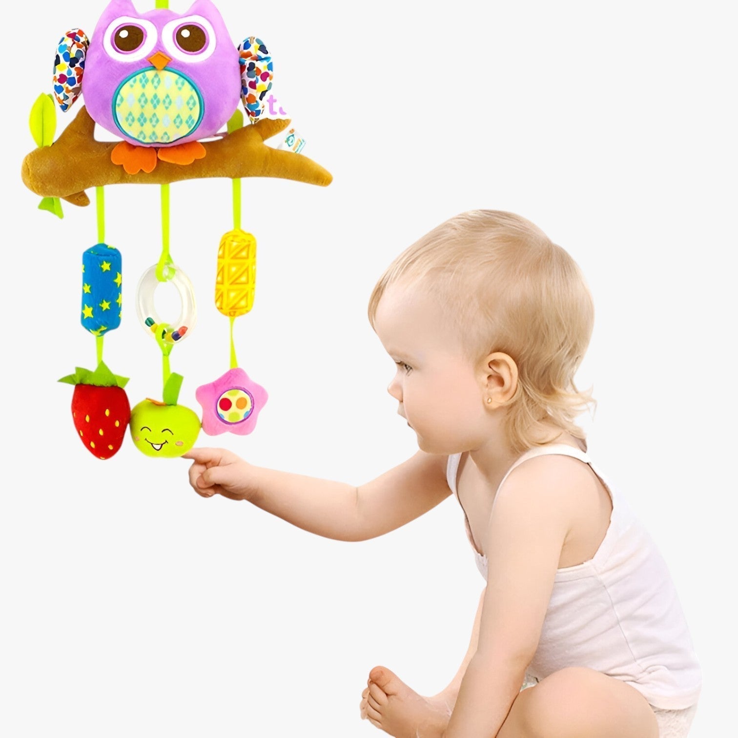 Jinx | Weiche Rasseln für den Kinderwagen zur sensorischen Entwicklung