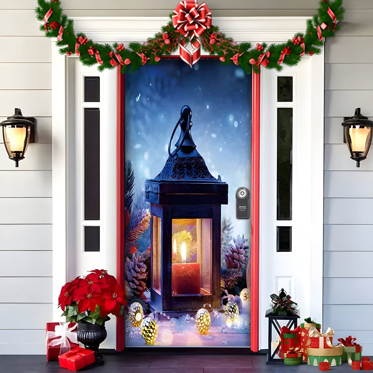 HolidayCheer | Polyester Weihnachts Hintergrundbanner - Schaffen Sie eine Festliche Atmosphäre für Ihre Dekorationen