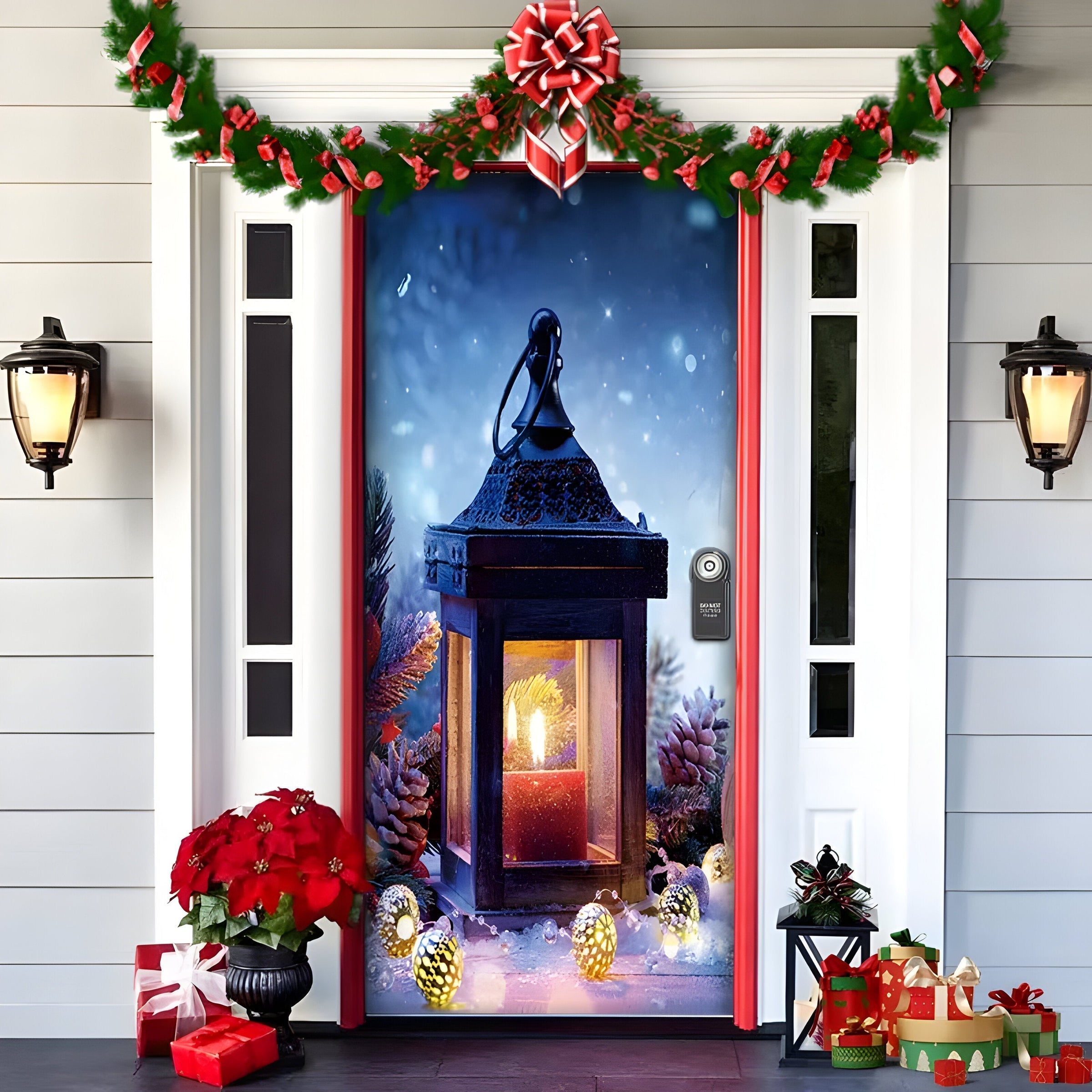 HolidayCheer | Polyester Weihnachts Hintergrundbanner - Schaffen Sie eine Festliche Atmosphäre für Ihre Dekorationen
