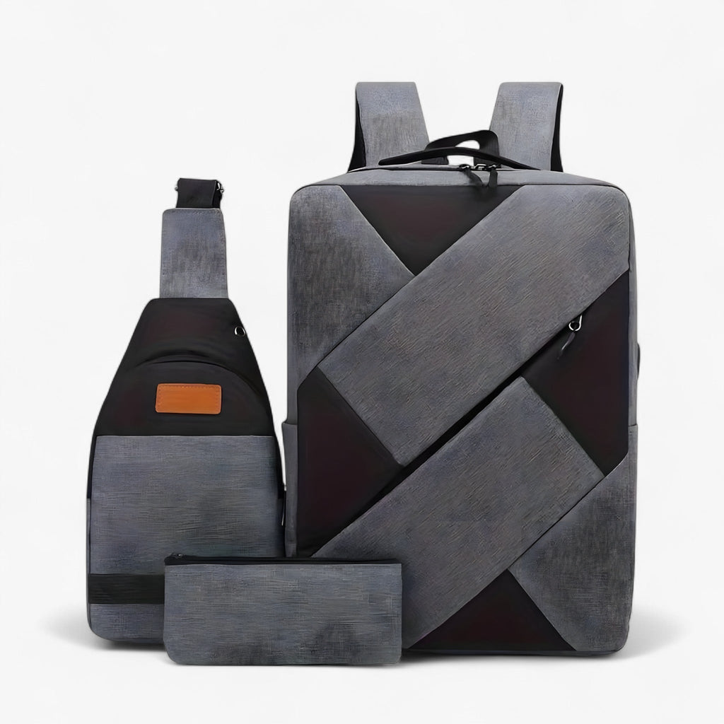 Evan | Set 3 in 1 mit Rucksack und passenden Accessoires