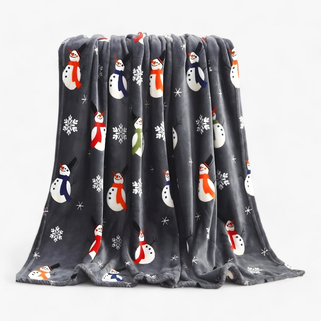 Luxuriöse Weihnachtsdecke aus Fleece - Elegante und kuschelige Urlaubsdekoration