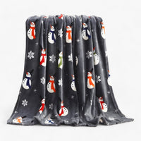 Luxuriöse Weihnachtsdecke aus Fleece - Elegante und kuschelige Urlaubsdekoration