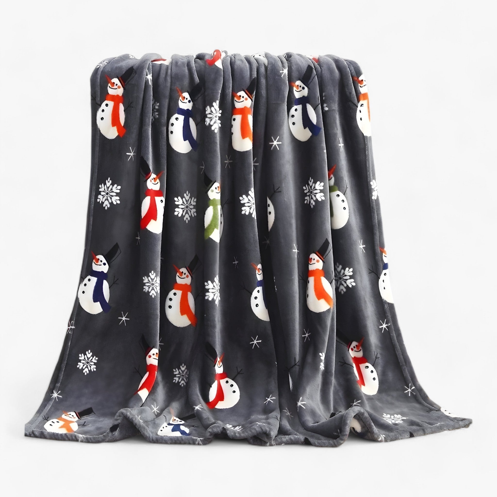 Luxuriöse Weihnachtsdecke aus Fleece - Elegante und kuschelige Urlaubsdekoration