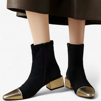Selene | Elegante Stiefeletten mit dünnem Absatz und spitzer Zehenpartie