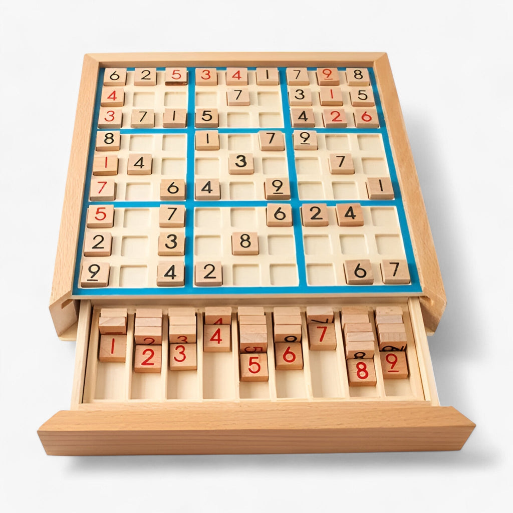 Daan | Holz-Sudoku-Spiel mit Lade