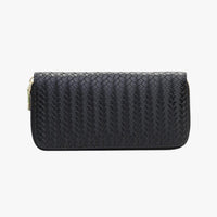 Elfenbein | Elegantes langes Portemonnaie mit Handytasche und Kartenfach