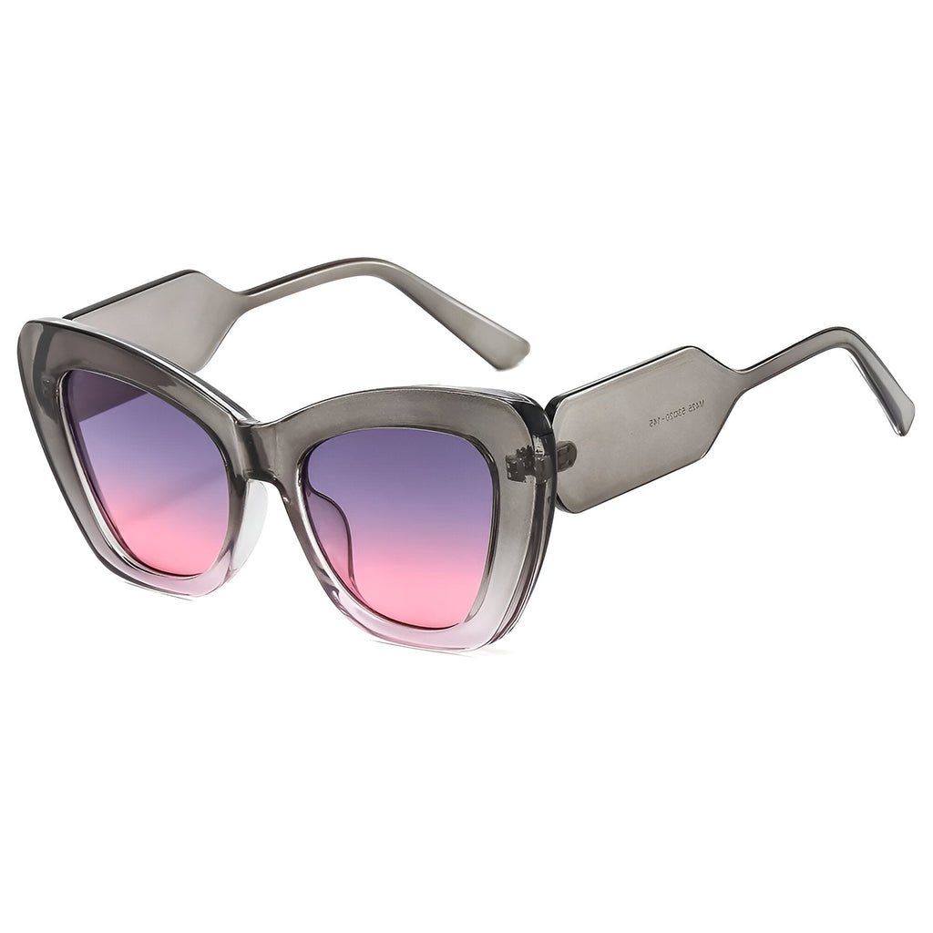 Melanie | Übergroße Katzenaugen-Sonnenbrille mit UV400-Schutz