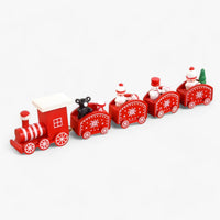 Launenhaft | Weihnachtliche Holzeisenbahn-Verzierung – festliche Dekoration und Geschenk für Kinder