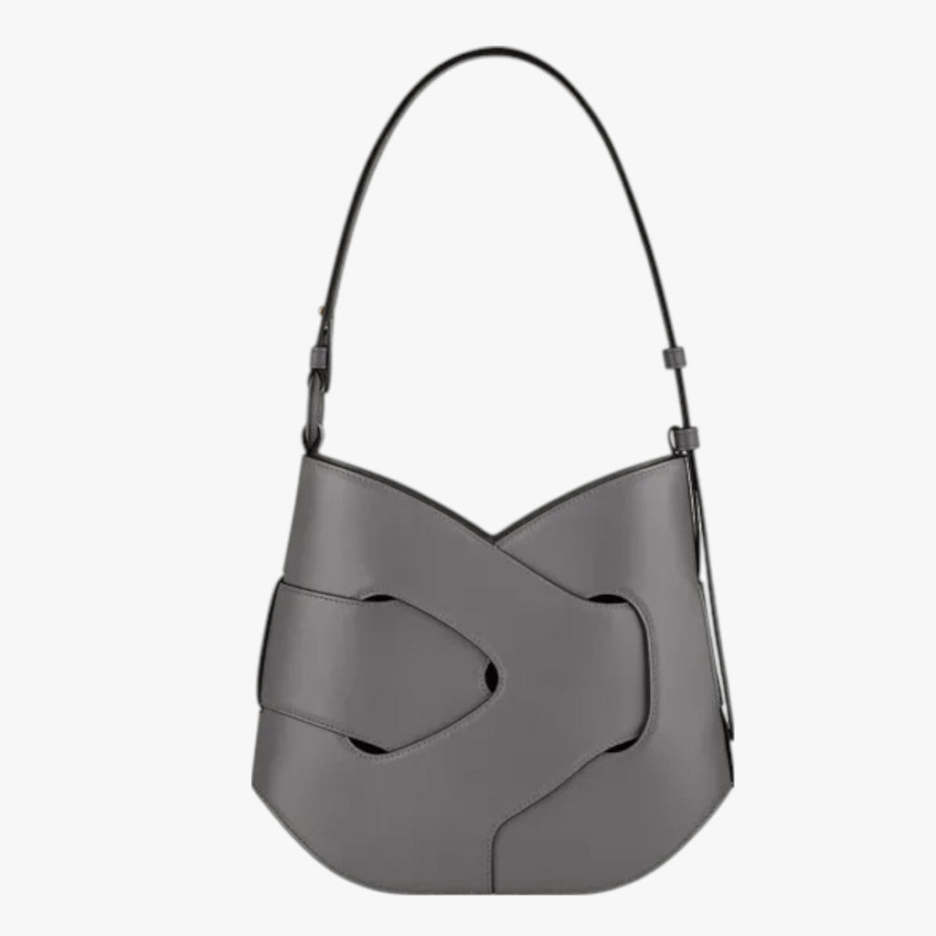 Skye | Leder-Schultertasche mit Flechtdetail
