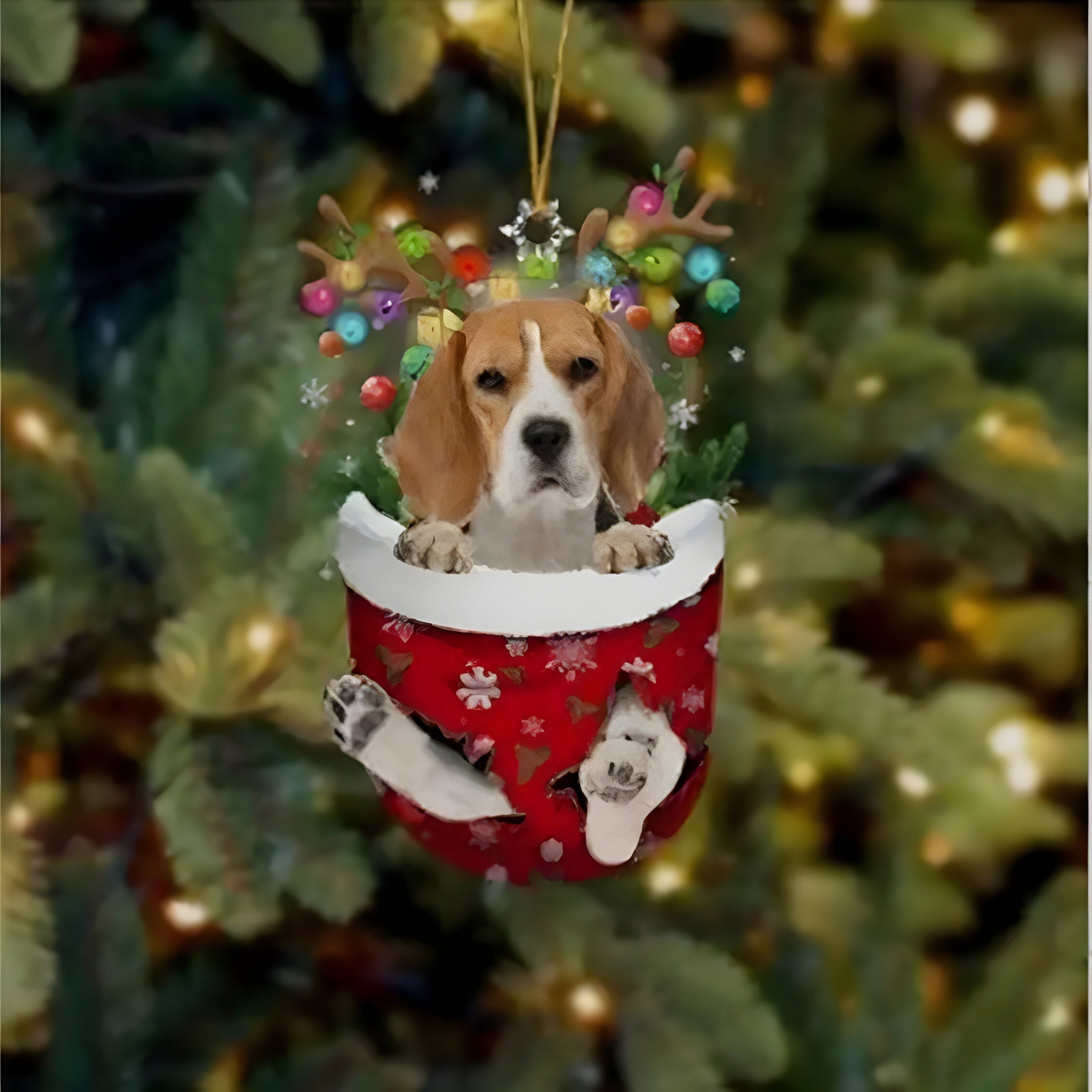 Hübsche Welpen-Dekoration | Weihnachtsbaum-Anhänger Welpe - Festlicher Charme und Geschenk für Hundeliebhaber