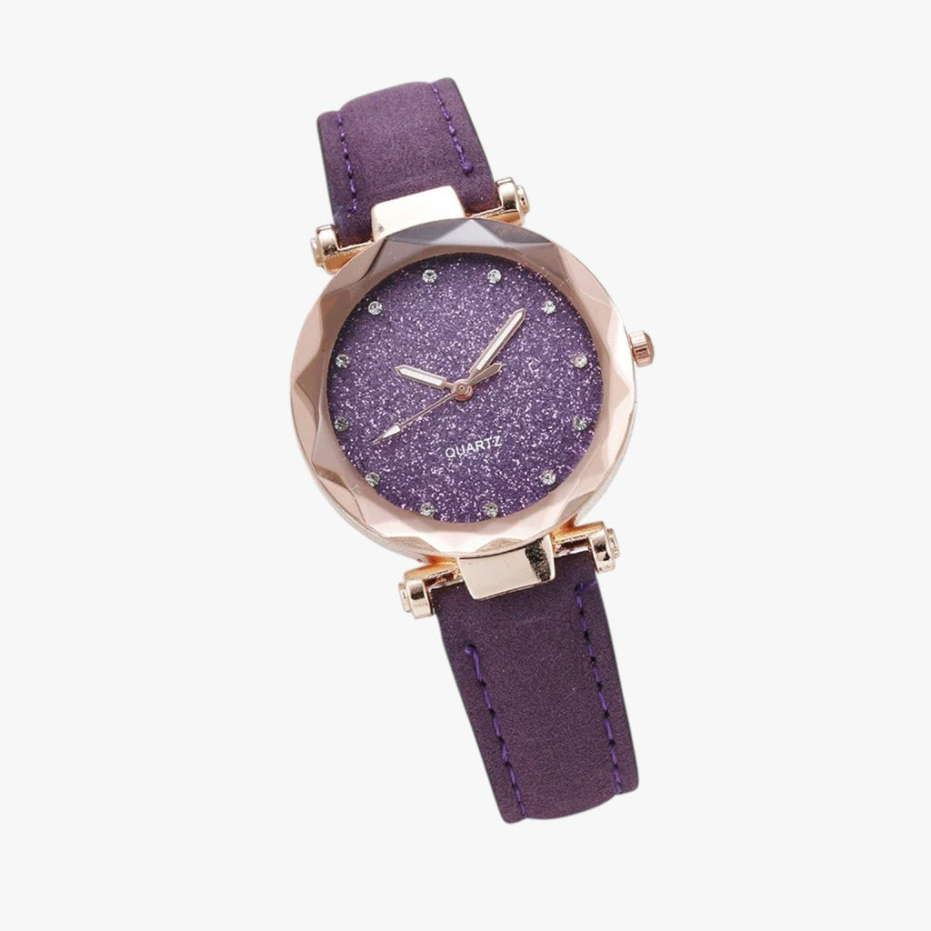 Kiana | Sternenhimmel-Uhr Rosé Silber