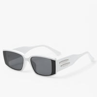 David | Retro Sonnenbrille mit kleiner rechteckiger Fassung