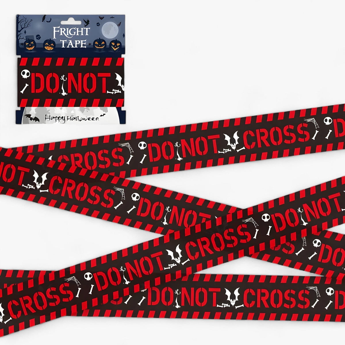 Bandeau Warnung Totenkopf Halloween - Gruselige Dekoration für Partys
