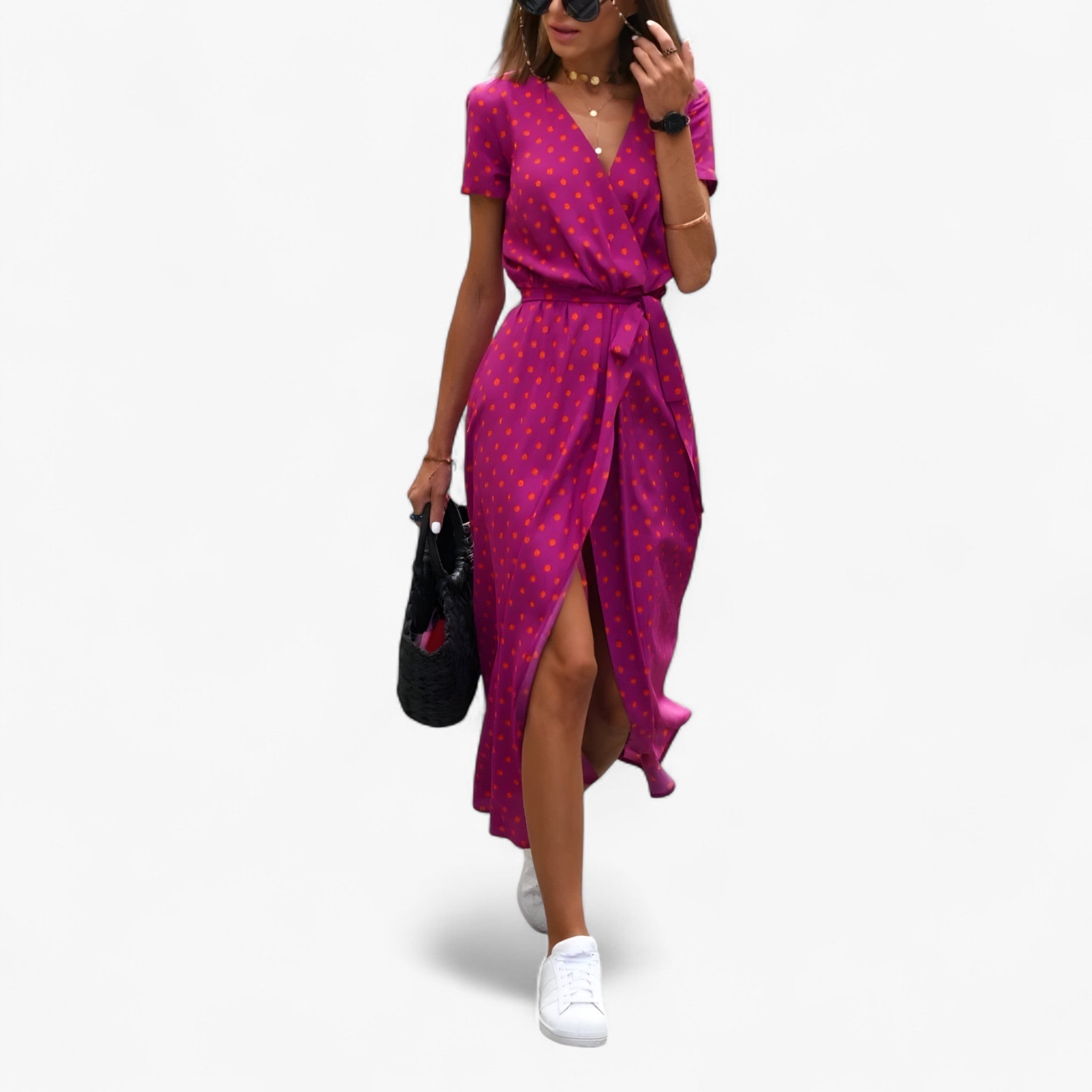 Nery - Elegantes Kleid mit V-Ausschnitt