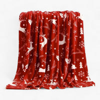 Luxuriöse Weihnachtsdecke aus Fleece - Elegante und kuschelige Urlaubsdekoration