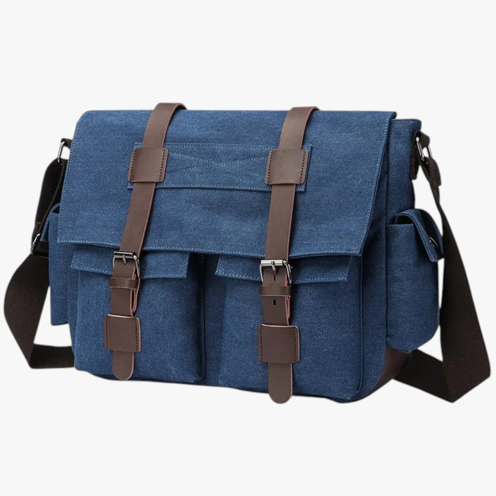 Harlan | Vintage Ledertasche für Männer mit Schultergurt