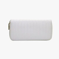 Elfenbein | Elegantes langes Portemonnaie mit Handytasche und Kartenfach