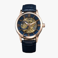 Robert | Elegante wasserdichtes Armbanduhr aus Leder