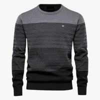 Eugene | Herren Ringel-Pullover mit Rundhalsausschnitt – Slim Fit und hochwertige Wärme
