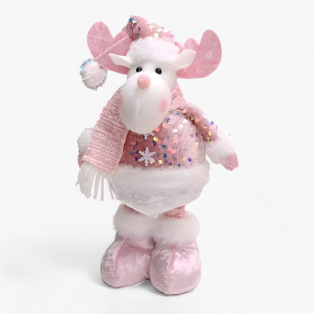 Fantastischer Winter | Weihnachtsdeko Zubehör Schneemann Alte Rosa - Fügen Sie ein wenig Magie Ihrem Interieur hinzu