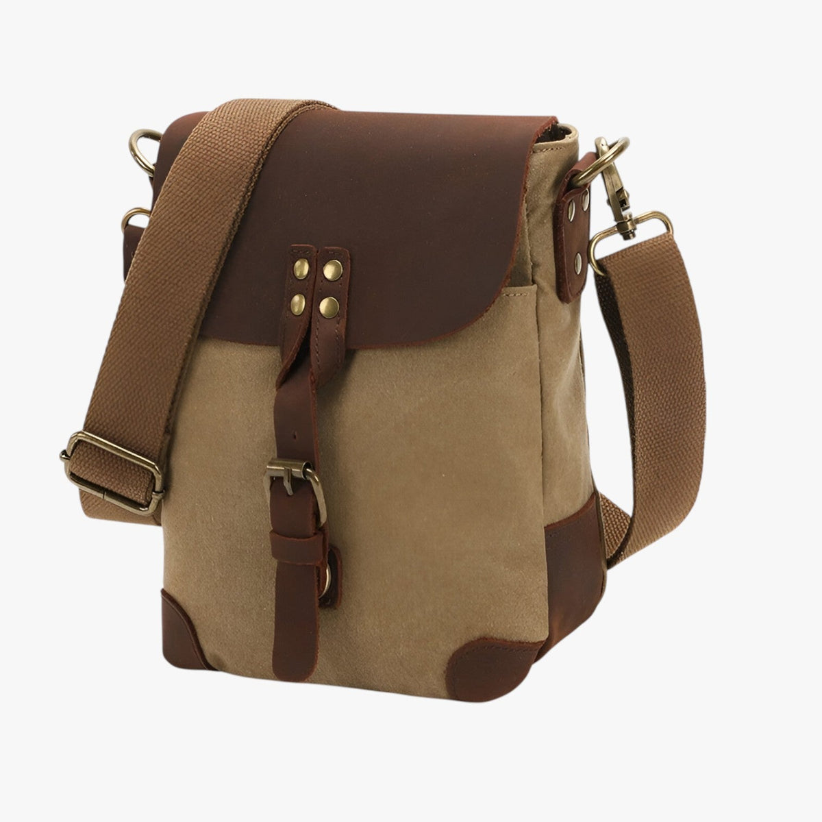Archie | Vintage Umhängetasche aus Stoff und Leder